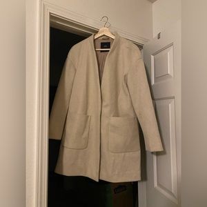 Zara cream jacket/coat size medium